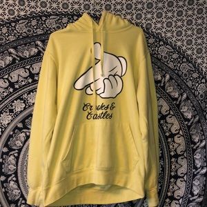 Crooks and castles hoodie -yellow